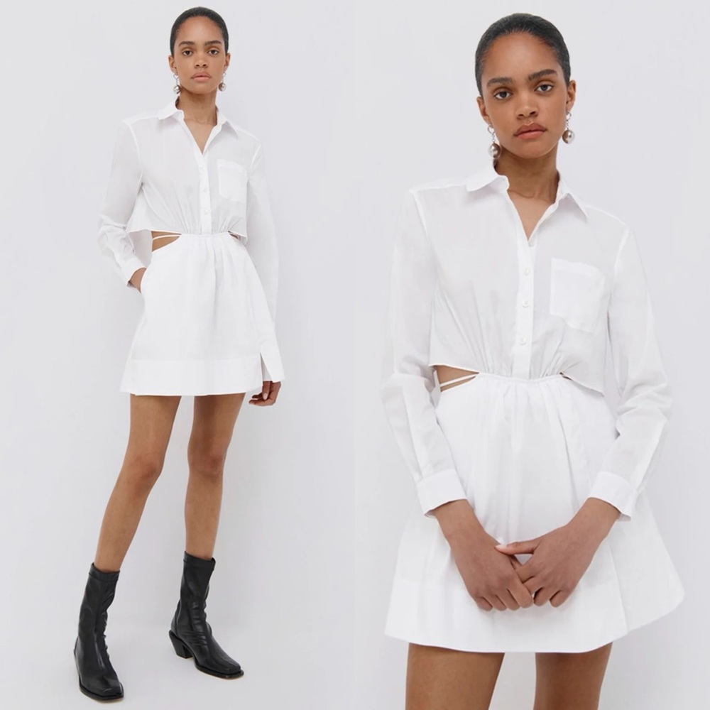 Jonathan Simkhai White Cutout Mini Dress